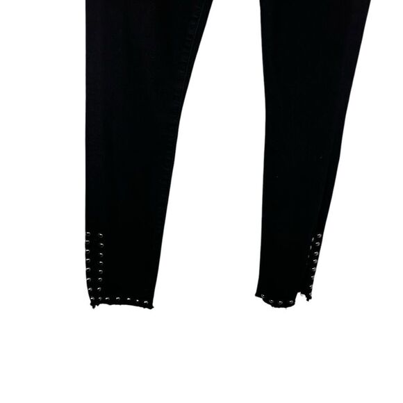 Citizens Of Humanity Black Studded Rocket High Rise Ankle Skinny Ventana Jeans - Picture 6 of 10